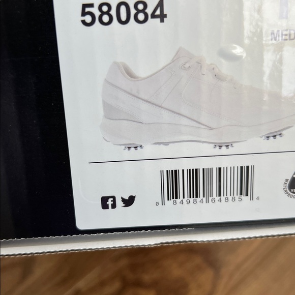 NEW Footjoy Sport LT Mens Size 11 M Golf Shoes Spikes 58084 White Gray - Picture 6 of 6